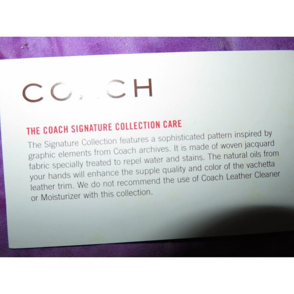 Coach 2000's Y2K Signature Collection Khaki Canvas & Green Suede demi baguette - Picture 14 of 14